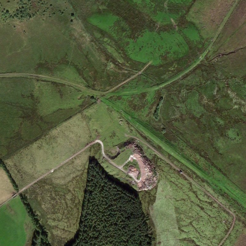 Viewfield No.4 & 5 Pits - Aerial, courtesy National Library of Scotland