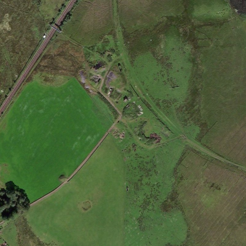 Woolfords Coal Pit - Aerial, courtesy National Library of Scotland
