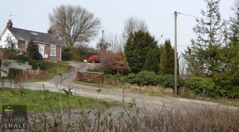 Bagilt oil works. Possible vicinity of the oil works. Looking East. Feb 2016.