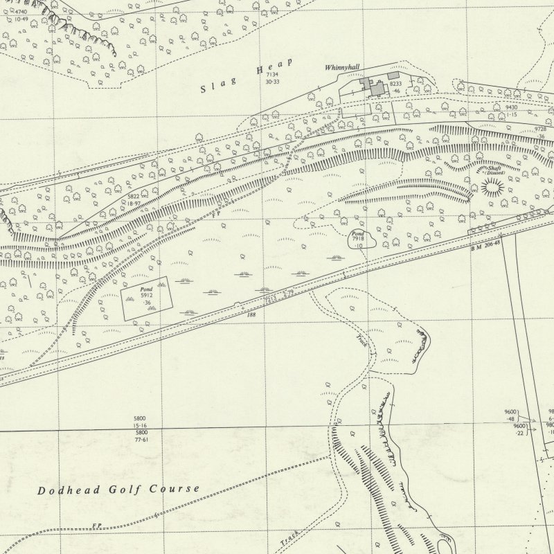 Binnend - Low Village - 1:2,500 OS map c.1963, courtesy National Library of Scotland