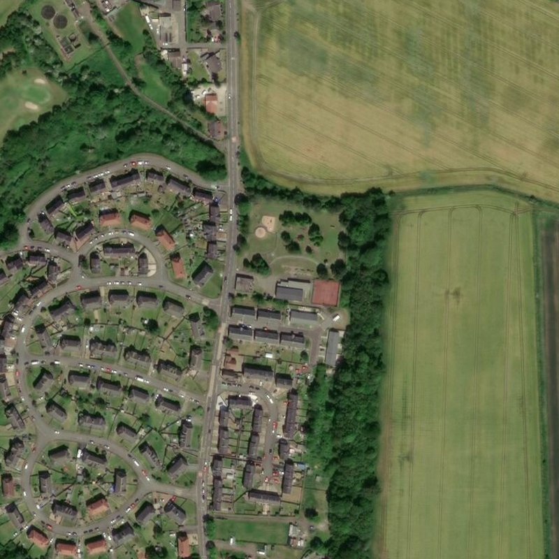 Bridgend Rows - Aerial, courtesy National Library of Scotland