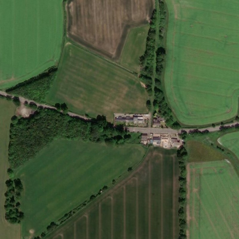 Burnside Cottages (Threemiletown) - Aerial, courtesy National Library of Scotland