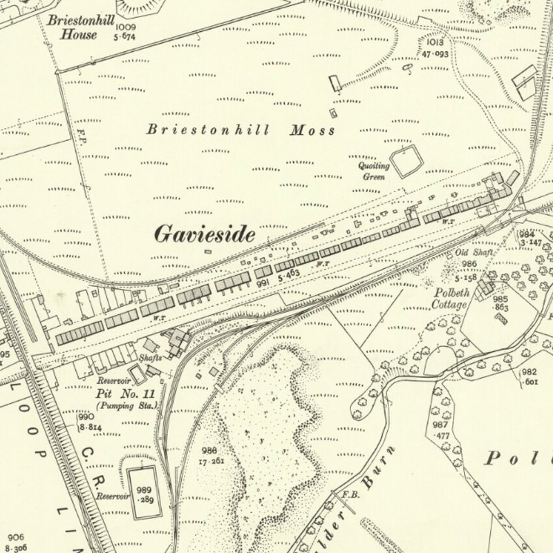 Gavieside - 25" OS map c.1907, courtesy National Library of Scotland