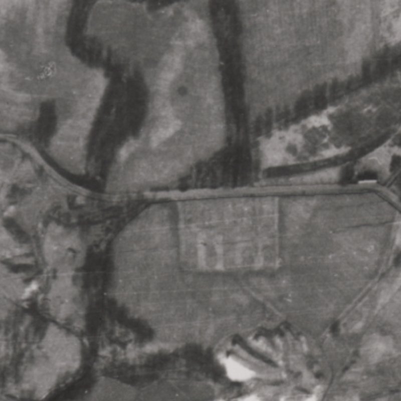 Hermand New Rows - Aerial Photo c.1940's, courtesy National Library of Scotland