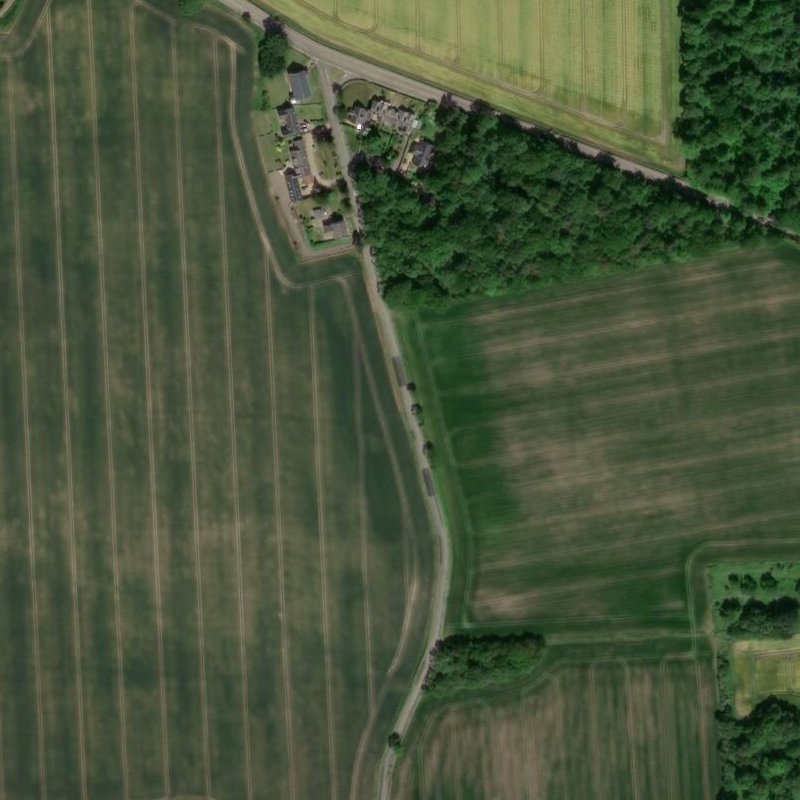 Kingscavil Rows - Aerial, courtesy National Library of Scotland