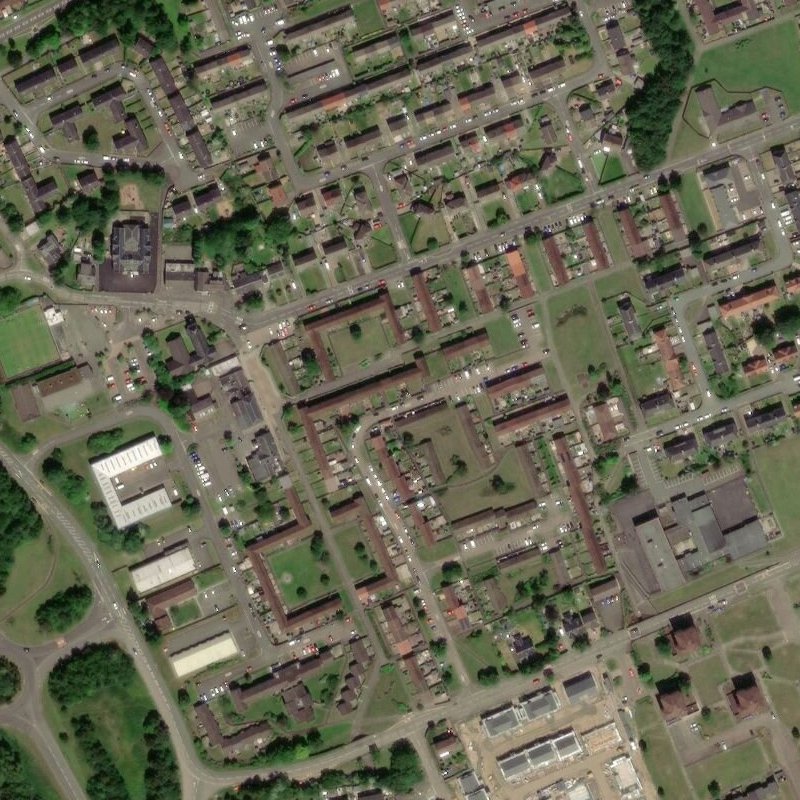 Livingston Station - Aerial, courtesy National Library of Scotland