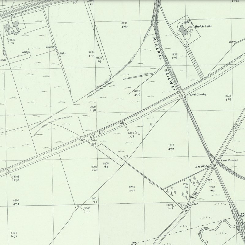 Murchison Buildings - 1:2,500 OS map c.1959, courtesy National Library of Scotland