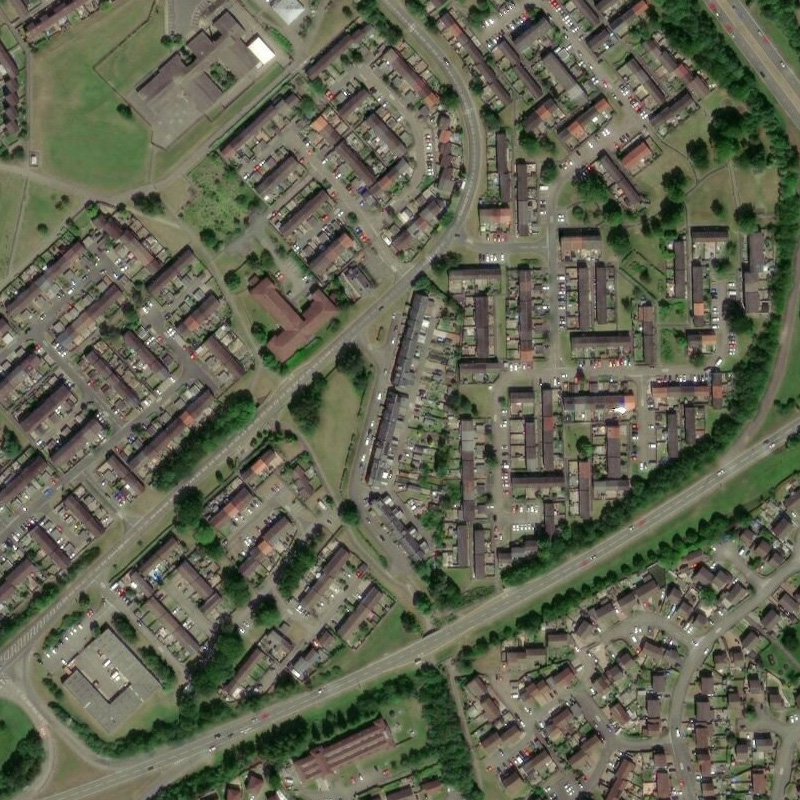 Newfarm Cottages (Dedridge) - Aerial, courtesy National Library of Scotland