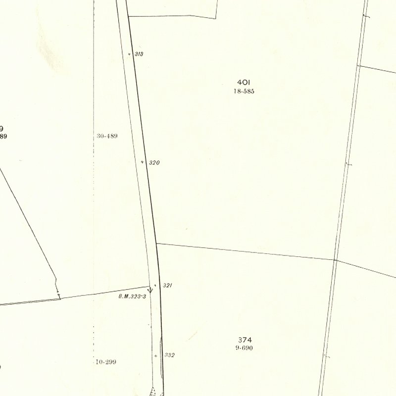 Redhouse Cottages - 25" OS map c.1897, courtesy National Library of Scotland