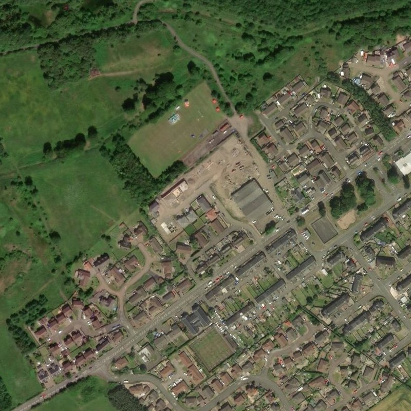 Seafield Rows - Aerial, courtesy National Library of Scotland