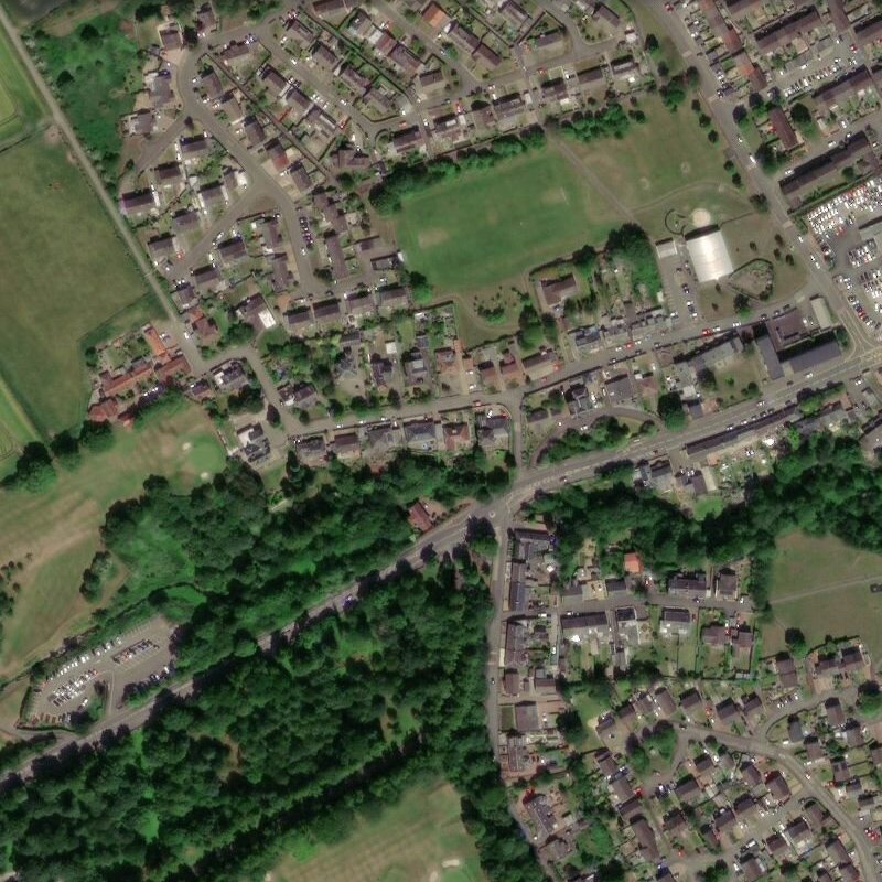 Forkneuk Rd (Uphall) - Aerial, courtesy National Library of Scotland