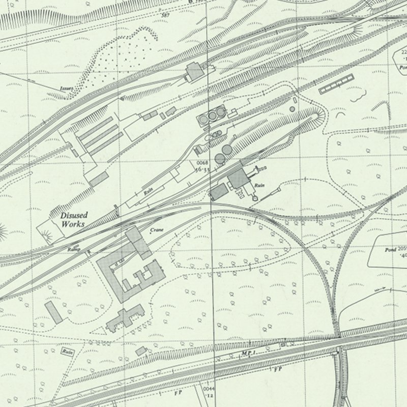Addiewell Chemical Works - 1:2,500 OS map c.1958, courtesy National Library of Scotland