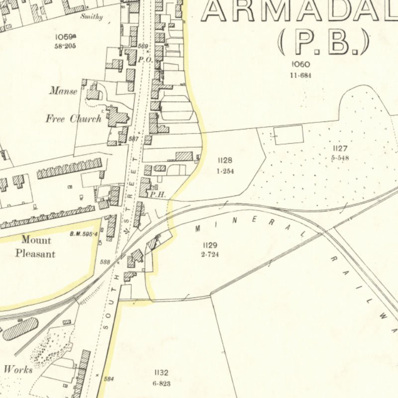 Armadale Oil Works - 25" OS map c.1896, courtesy National Library of Scotland