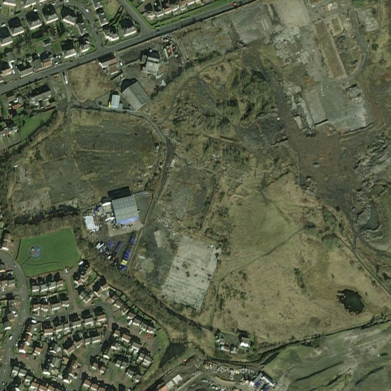 Bathville Paraffin Works - Aerial, courtesy National Library of Scotland