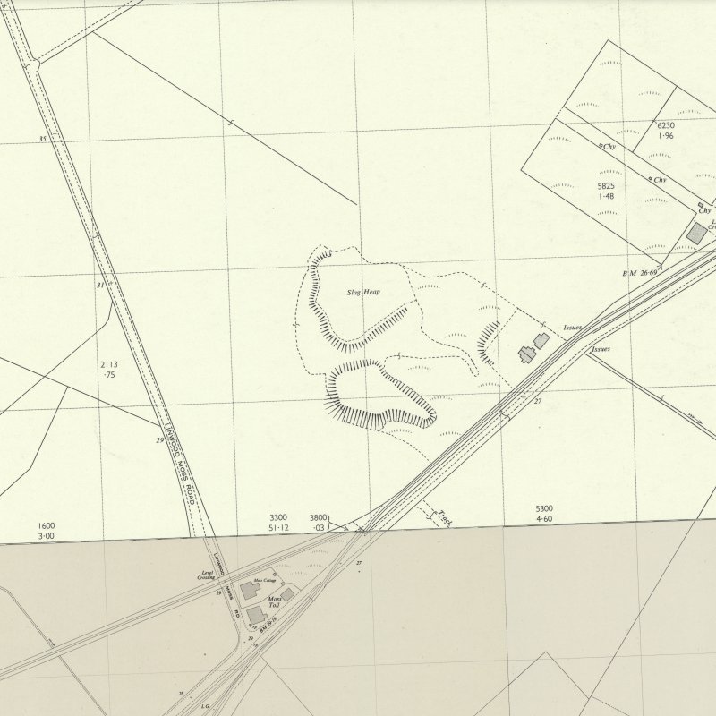 Blackstoun Oil Works - 1:2,500 OS map c.1967, courtesy National Library of Scotland