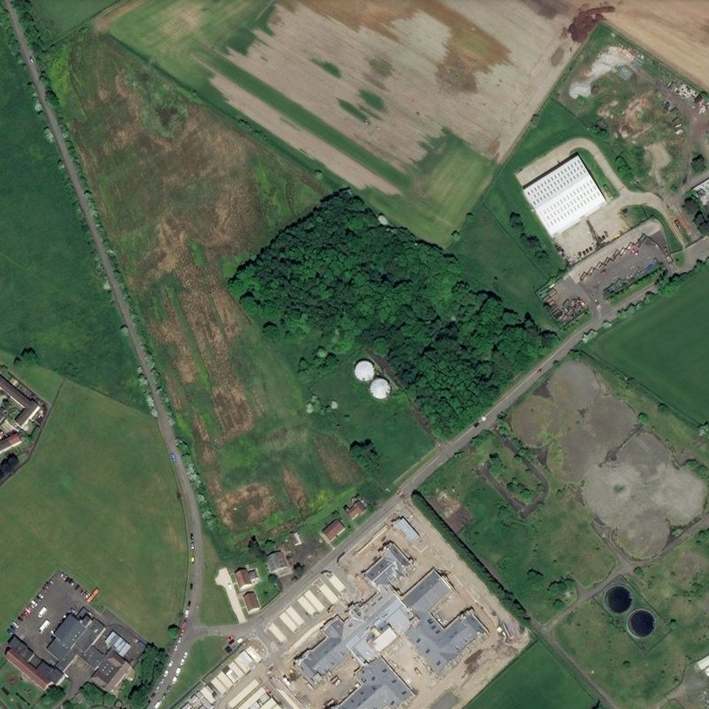 Blackstoun Oil Works - Aerial, courtesy National Library of Scotland