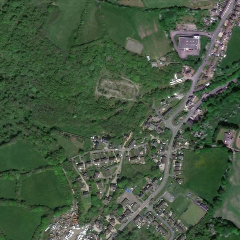 Pont-Y-Bodkin Oil Works - Aerial, courtesy National Library of Scotland