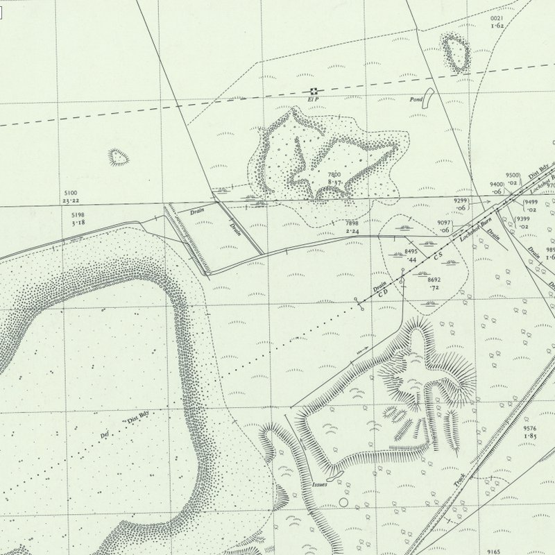 Boghall Shale Oil Works - 1:2,500 OS map c.1958, courtesy National Library of Scotland