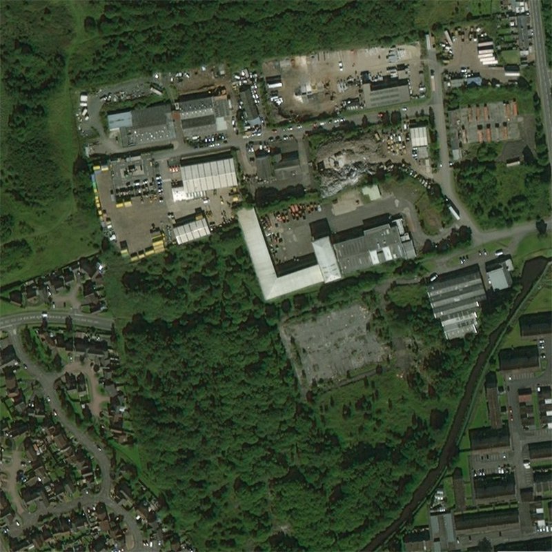 Broxburn: Greendykes (Hutchinson's) Oil Works - Aerial, courtesy National Library of Scotland