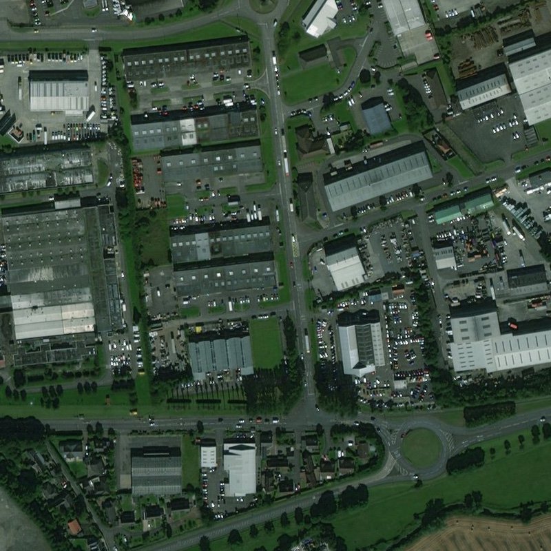 Broxburn: East Mains (Simpson's) Oil Works - Aerial, courtesy National Library of Scotland