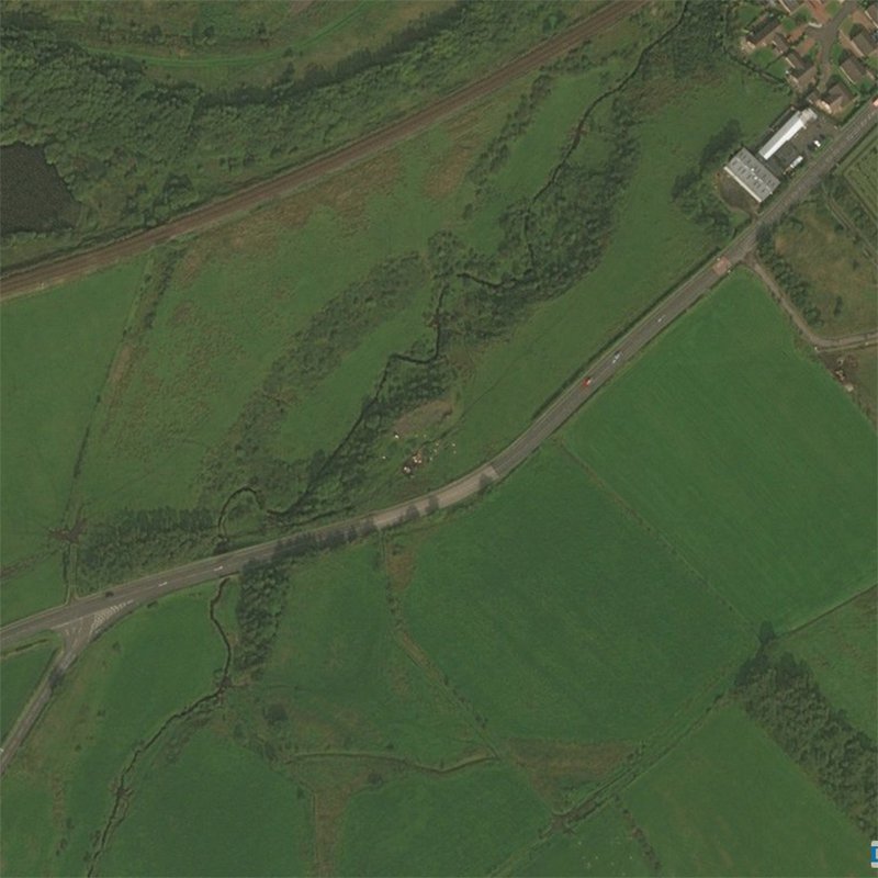 Burngrange Shale Oil Works - Aerial, courtesy National Library of Scotland