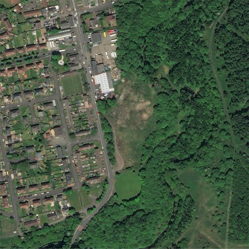 Calderbank Oil Works - Aerial, courtesy National Library of Scotland