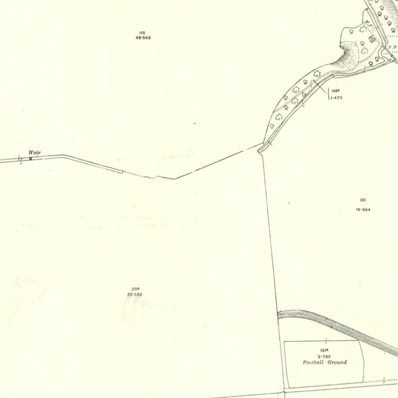 Champfleurie (Linlithgow) Oil Works - 25" OS map c.1914, courtesy National Library of Scotland