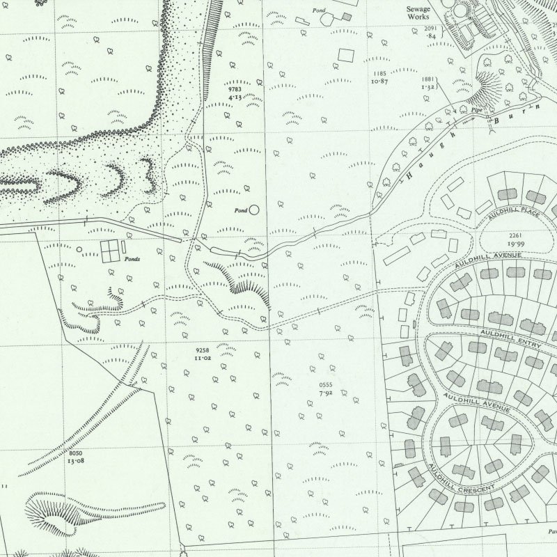 Champfleurie (Linlithgow) Oil Works - 1:2,500 OS map c.1954, courtesy National Library of Scotland