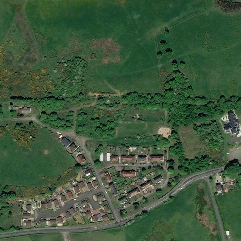 Coneypark Oil Works - Aerial, courtesy National Library of Scotland