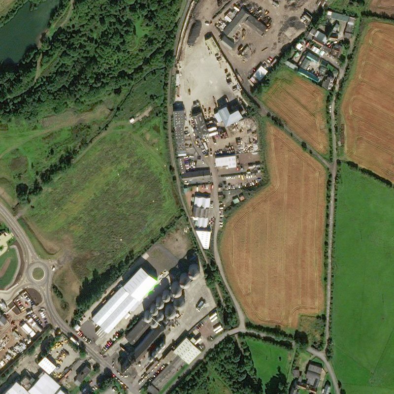 Edgefield Candle & Eldin Oil Works - Aerial, courtesy National Library of Scotland