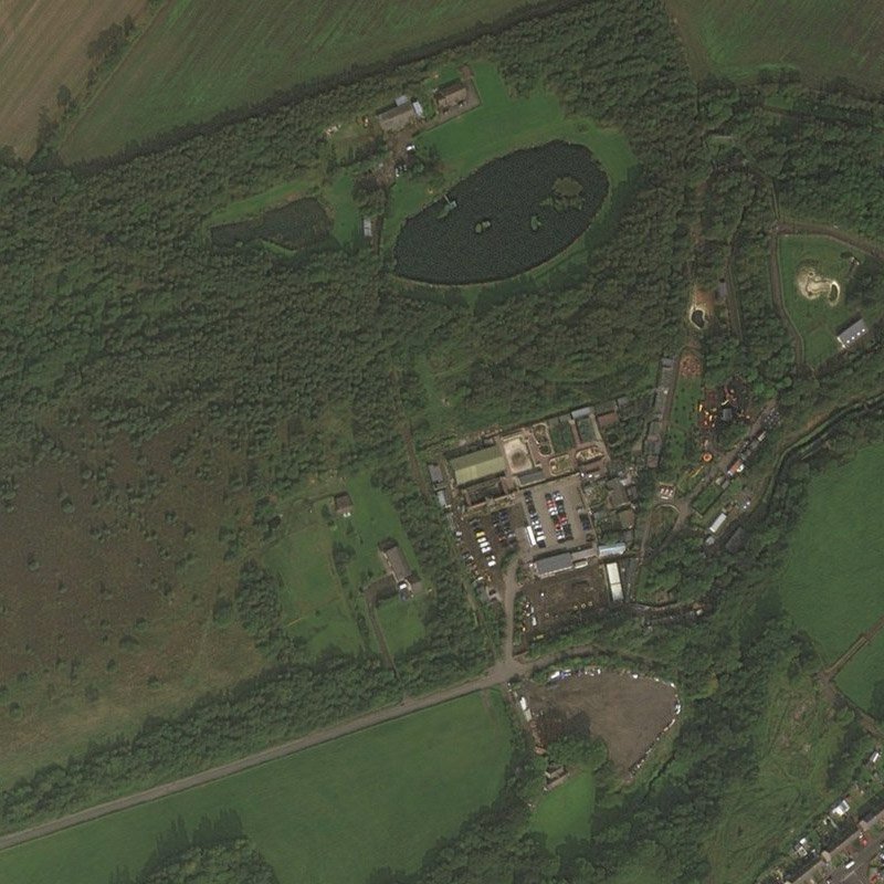 Gavieside Oil Works - Aerial, courtesy National Library of Scotland