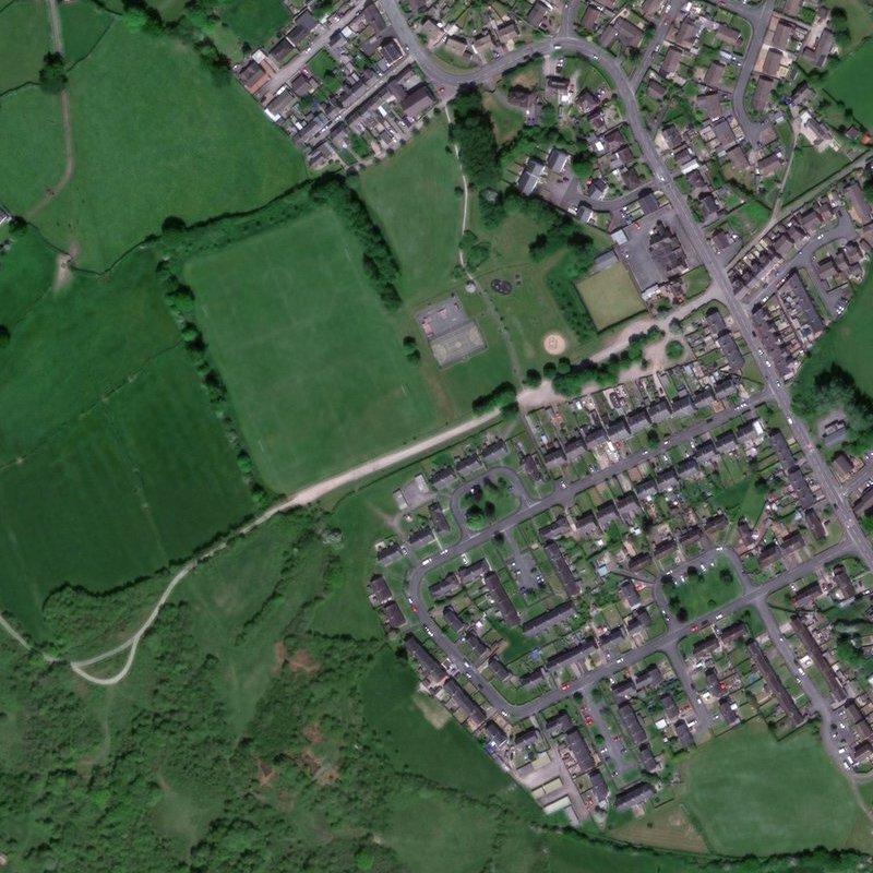 Leeswood Main Oil Works - Aerial, courtesy National Library of Scotland