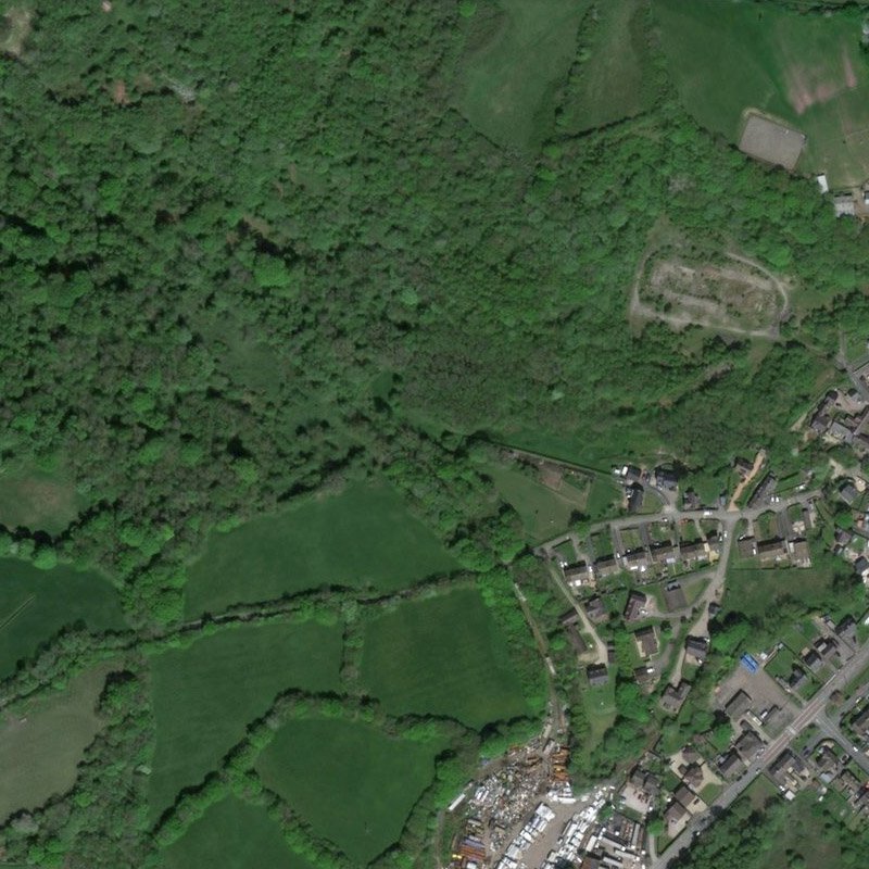 Leeswood Vale Oil Works - Aerial, courtesy National Library of Scotland