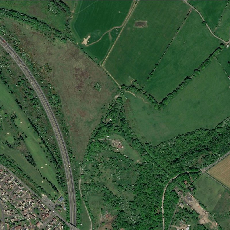 Millburn Oil Works - Aerial, courtesy National Library of Scotland