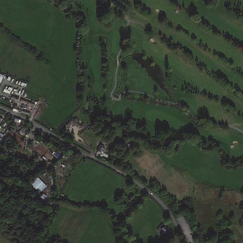 North Wales Coal Oil Works - Aerial, courtesy National Library of Scotland