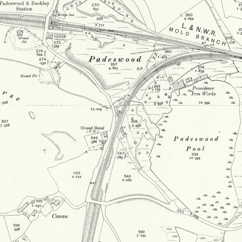 Padeswood Minor Oil Works - 25" OS map c.1912, courtesy National Library of Scotland