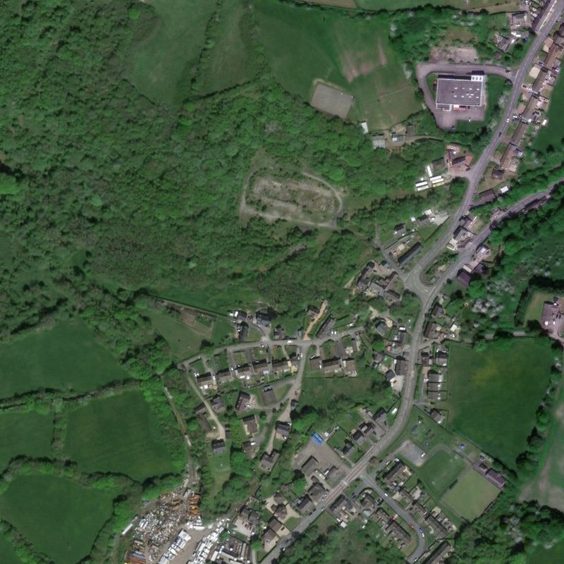 Patent Oil Works - Aerial, courtesy National Library of Scotland