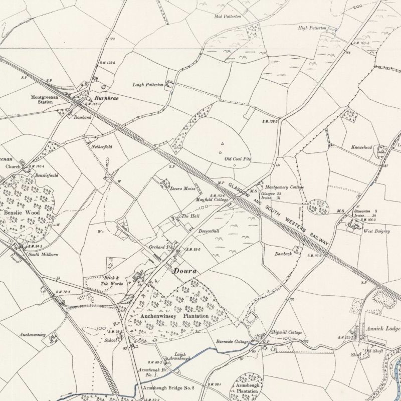 Patterton Oil Works - 25" OS map c.1895, courtesy National Library of Scotland