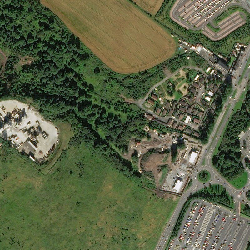 Pentland Paraffin Oil Works - Aerial, courtesy National Library of Scotland