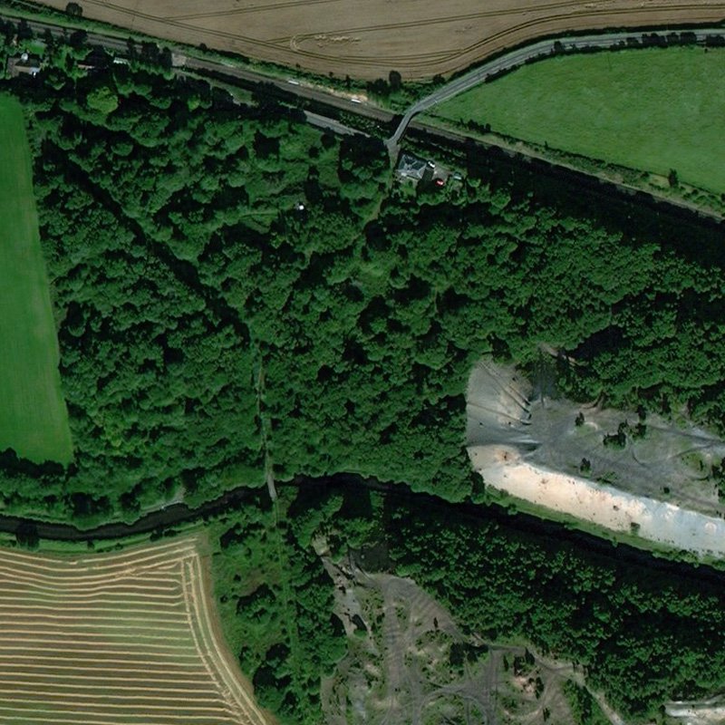 Philpstoun Oil Works - Aerial, courtesy National Library of Scotland