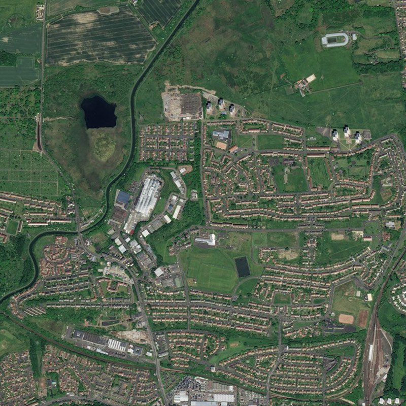 Possil Oil Works - Aerial, courtesy National Library of Scotland