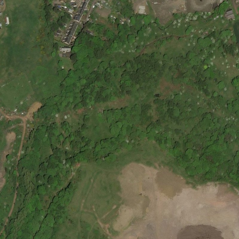 Roman Camp Oil Works - Aerial, courtesy National Library of Scotland