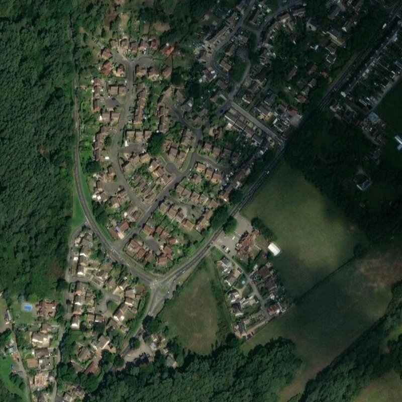 Sandford Oil Works - Aerial, courtesy National Library of Scotland