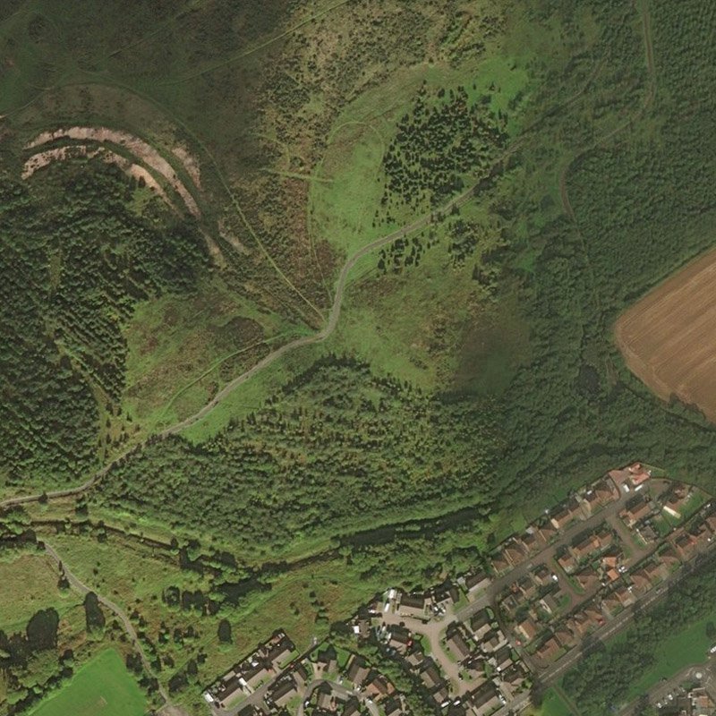 Seafield Oil Works - Aerial, courtesy National Library of Scotland