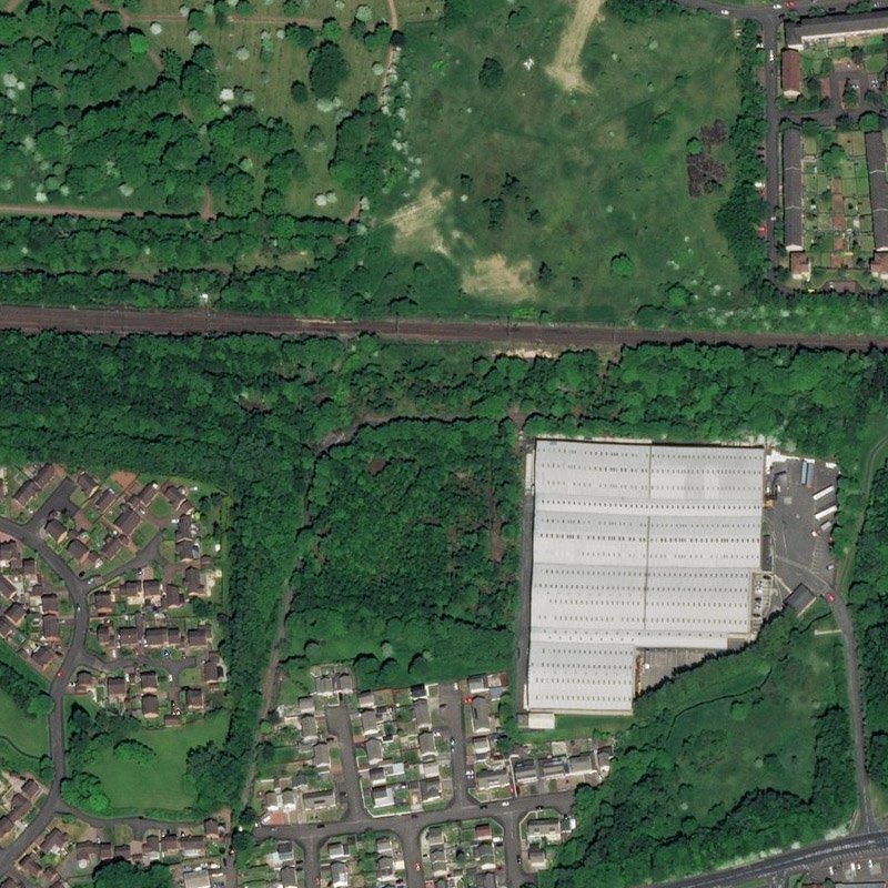 Shettleston Chemical & Oil Works - Aerial, courtesy National Library of Scotland
