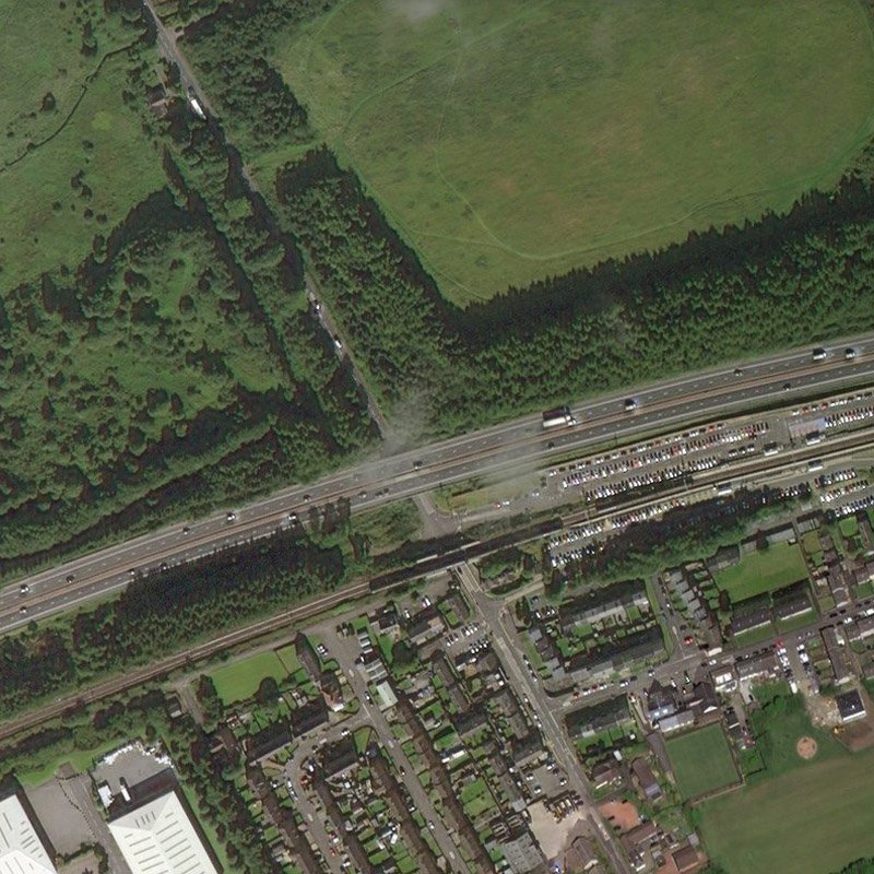 Stankards Oil Works - Aerial, courtesy National Library of Scotland