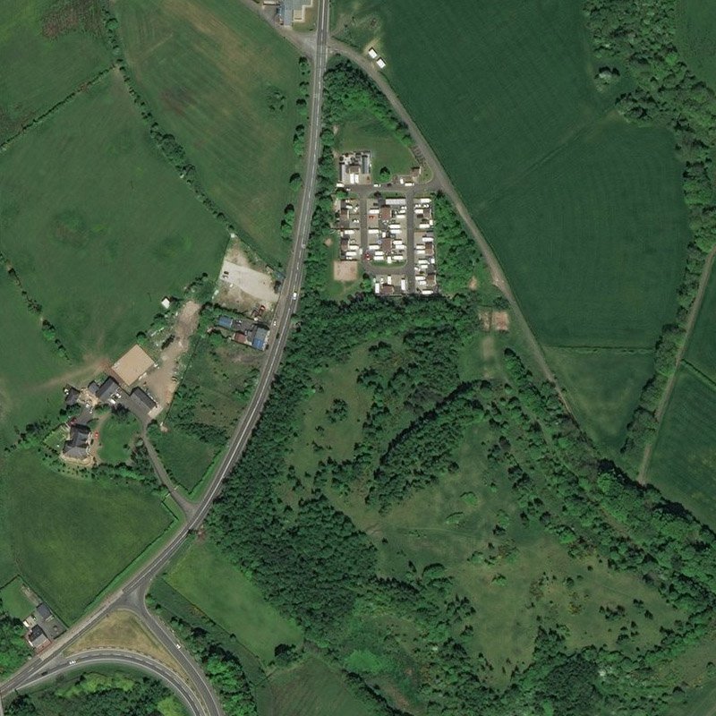 Swinehill Oil Works - Aerial, courtesy National Library of Scotland
