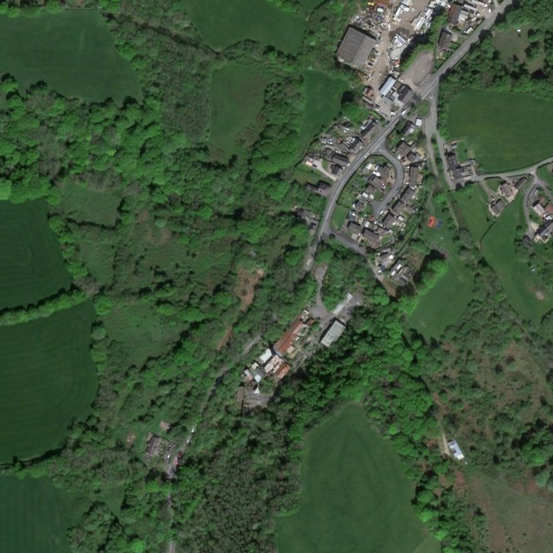 Tryddyn Oil Works - Aerial, courtesy National Library of Scotland